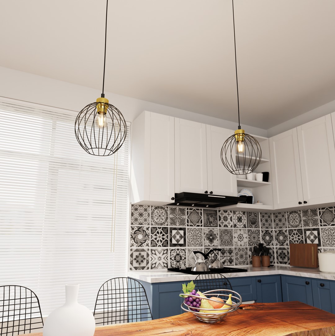 Hanglamp Klessano Zwart Ø24 cm - Afbeelding 5