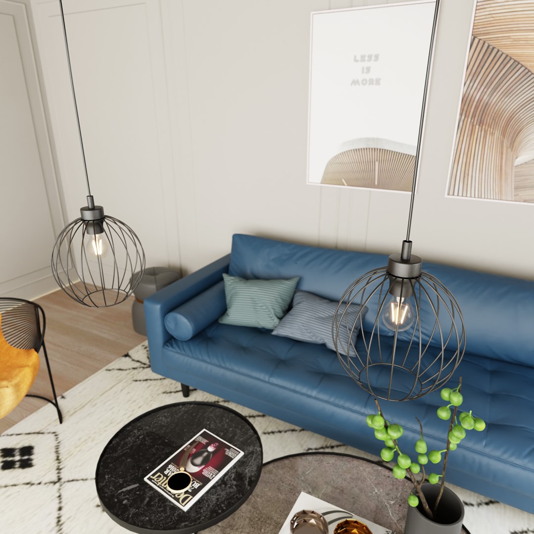 Hanglamp Deilora Zwart Ø24 cm - Afbeelding 5