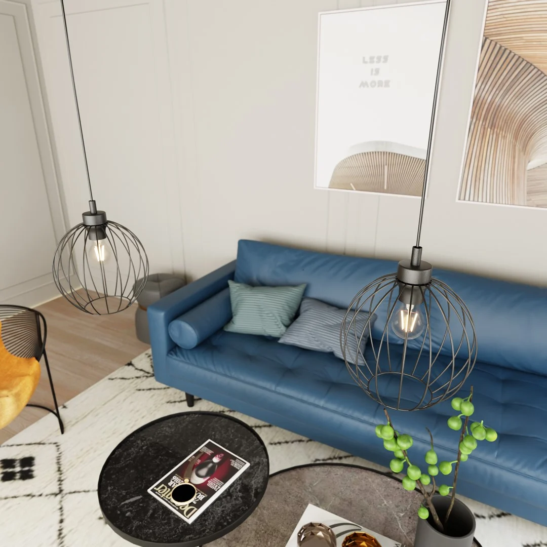 Hanglamp Deilora Zwart Ø24 cm - Afbeelding 5