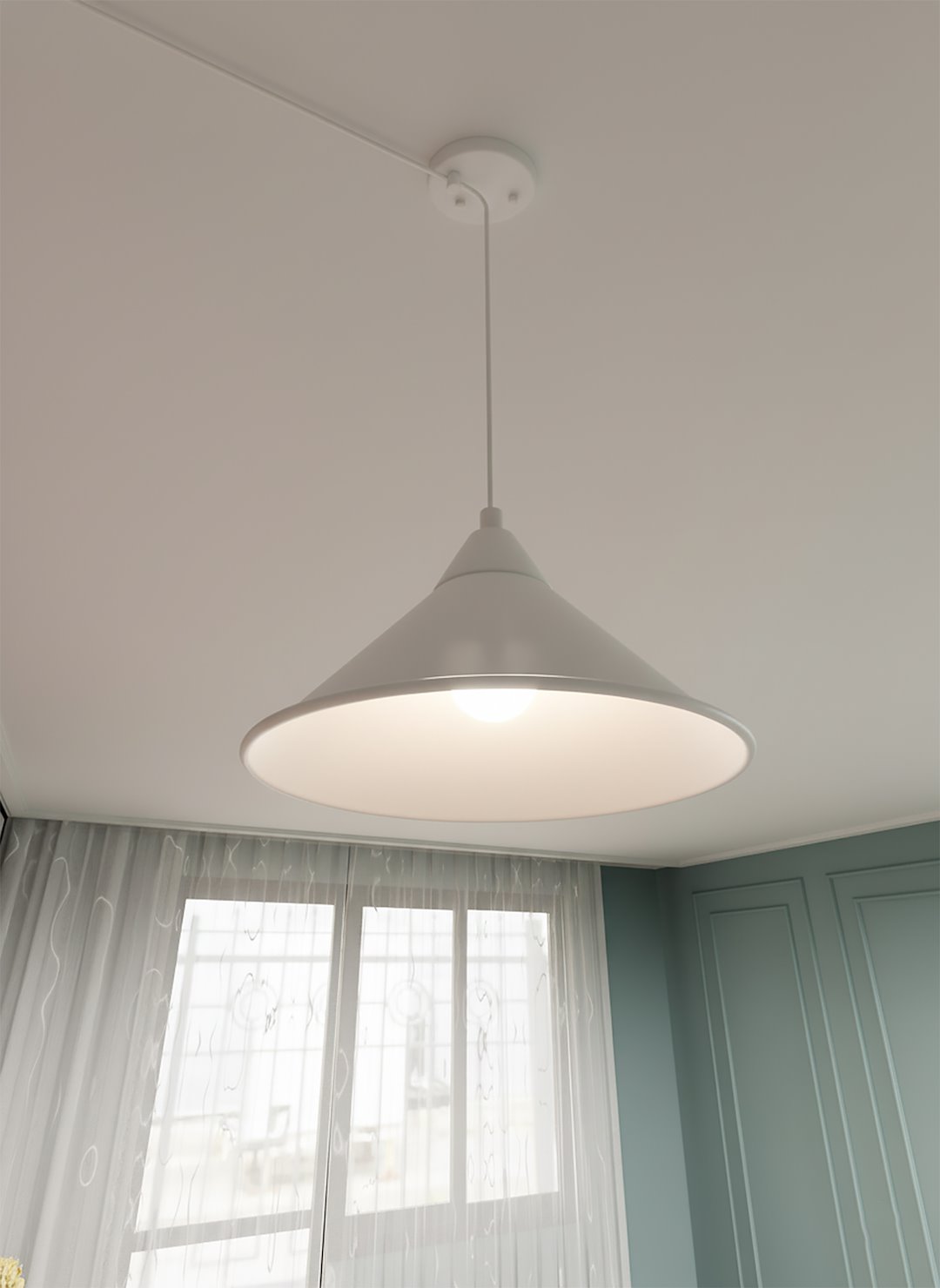 Hanglamp Meelir Wit - Afbeelding 5