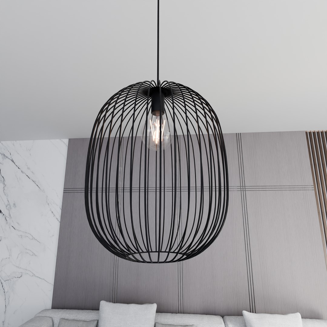 Hanglamp Sinnas Zwart Ø33 cm - Afbeelding 5
