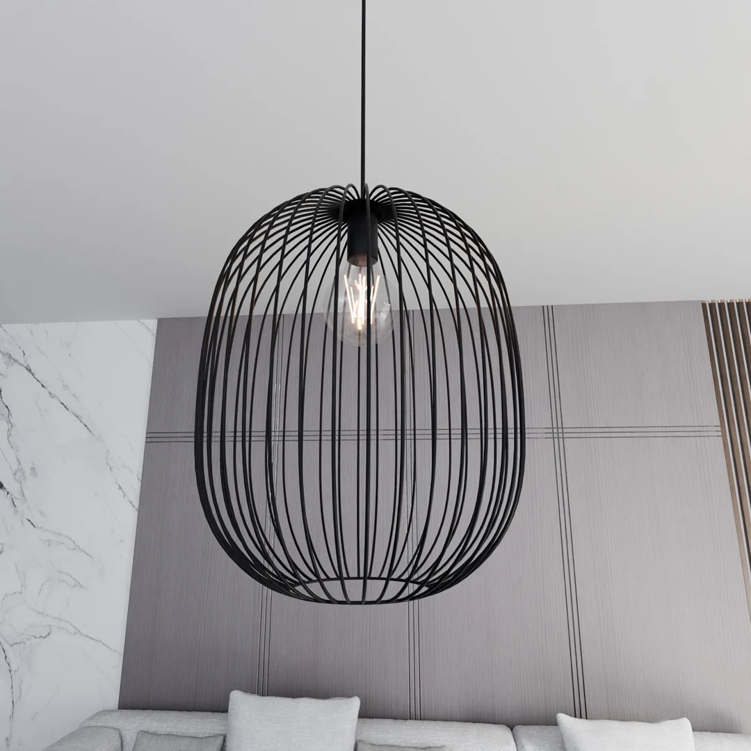 Hanglamp Sinnas Zwart Ø33 cm - Afbeelding 5