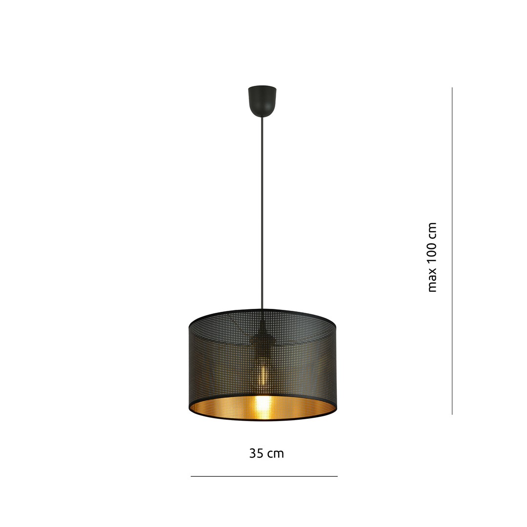 Hanglamp Pentund Zwart Ø35 cm - Afbeelding 6