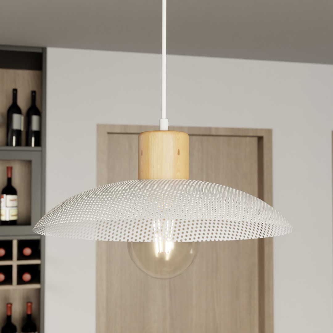 Kroonluchter Bielir Wit Ø30 cm - Afbeelding 6
