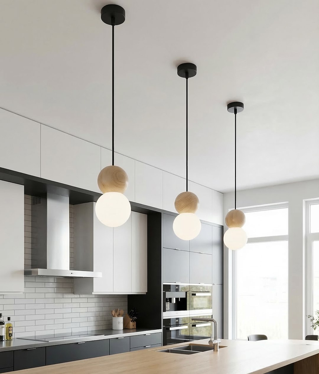 Hanglamp Bauntaro Zwart Ø10 cm - Afbeelding 6