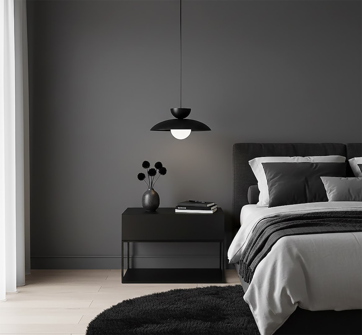 Hanglamp Fintos Zwart Ø10 cm - Afbeelding 6