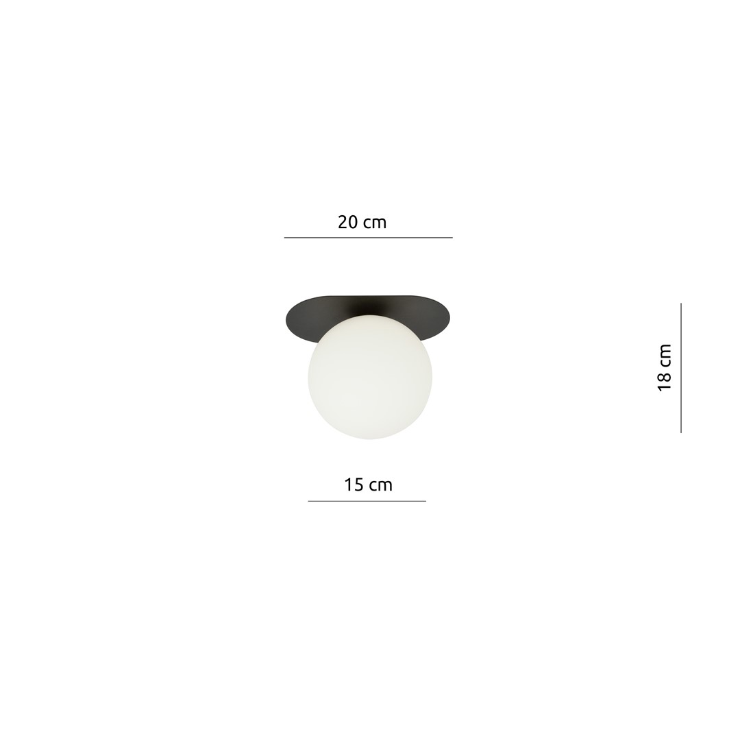 Plafondlamp Zaummir Zwart Ø15 cm - Afbeelding 6