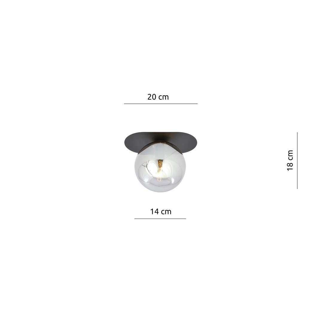 Plafondlamp Treekund Zwart Ø14 cm - Afbeelding 6