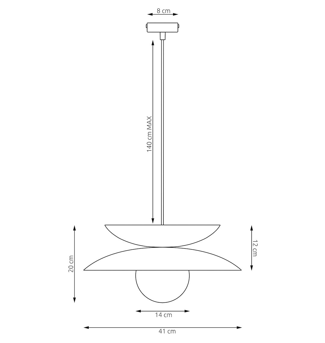 Hanglamp Lieskan Zwart Ø10 cm - Afbeelding 6
