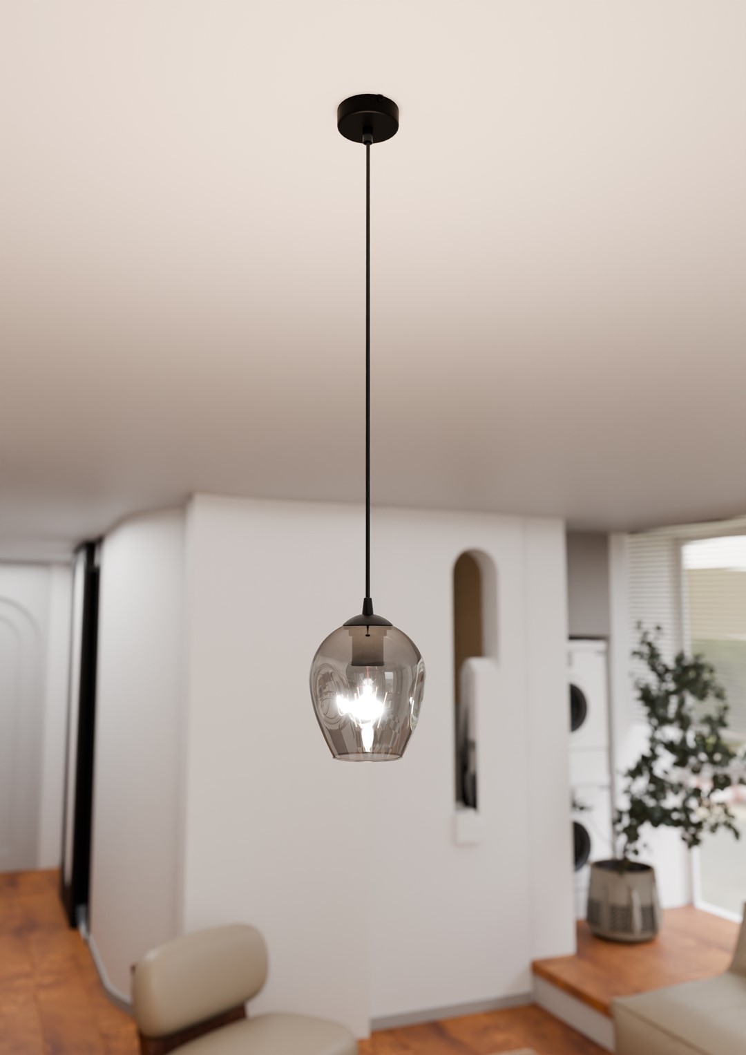 Hanglamp Saassonte Zwart Ø14 cm - Afbeelding 6