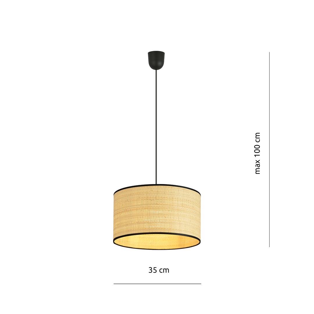 Hanglamp Hoornum Zwart Ø35 cm - Afbeelding 6