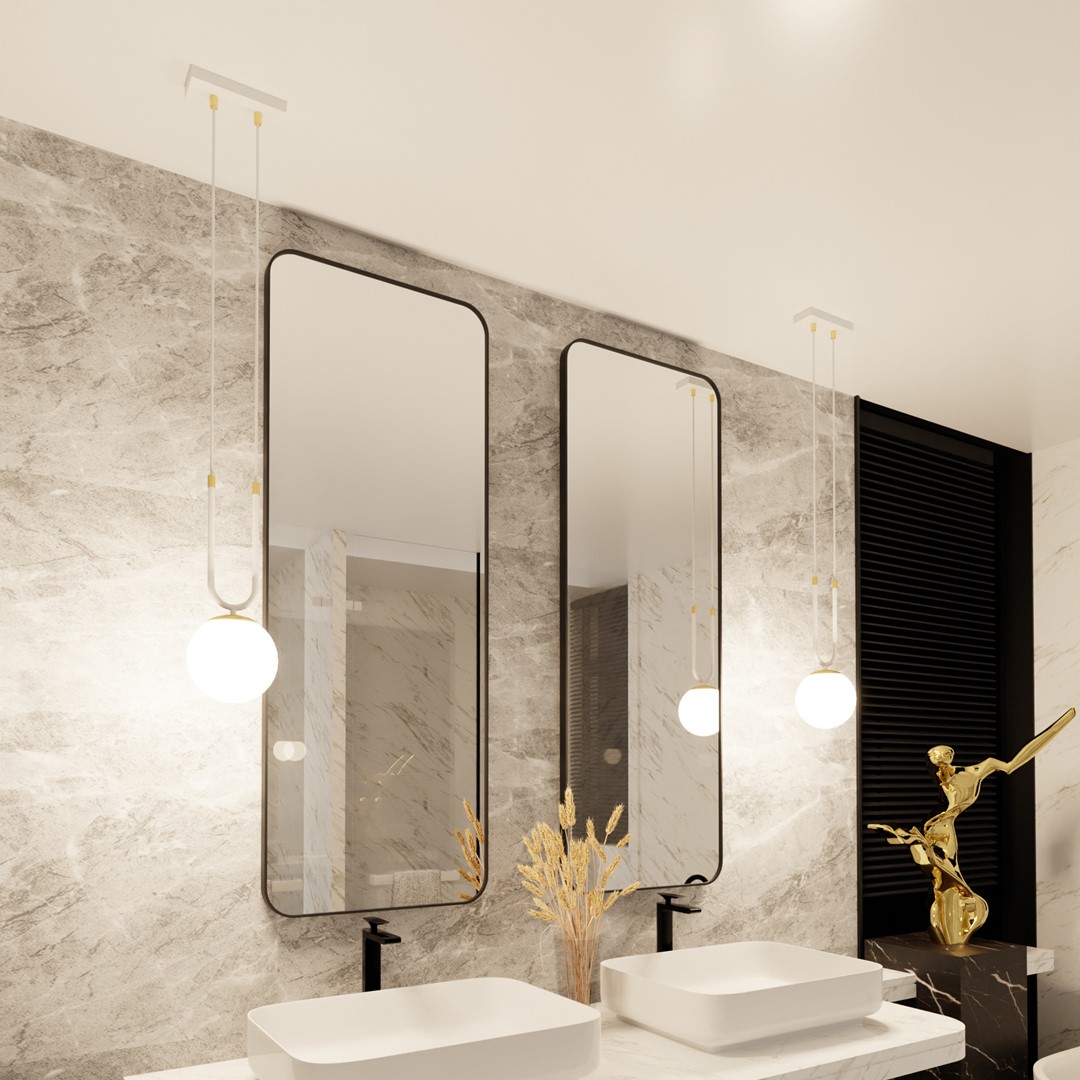 Hanglamp Leeltira Wit Ø15 cm - Afbeelding 7