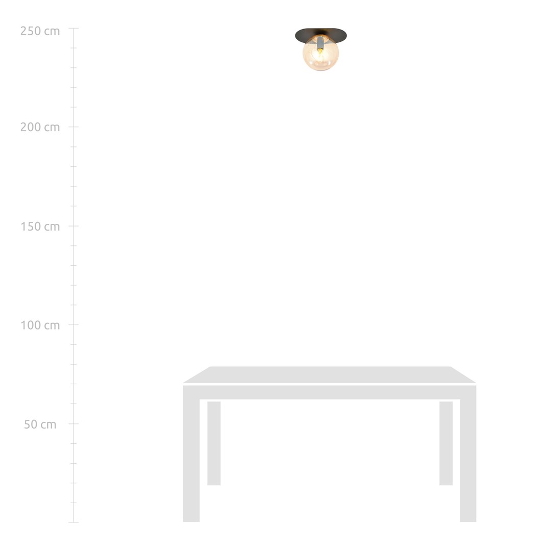 Plafondlamp Jeerone Zwart Ø14 cm - Afbeelding 7
