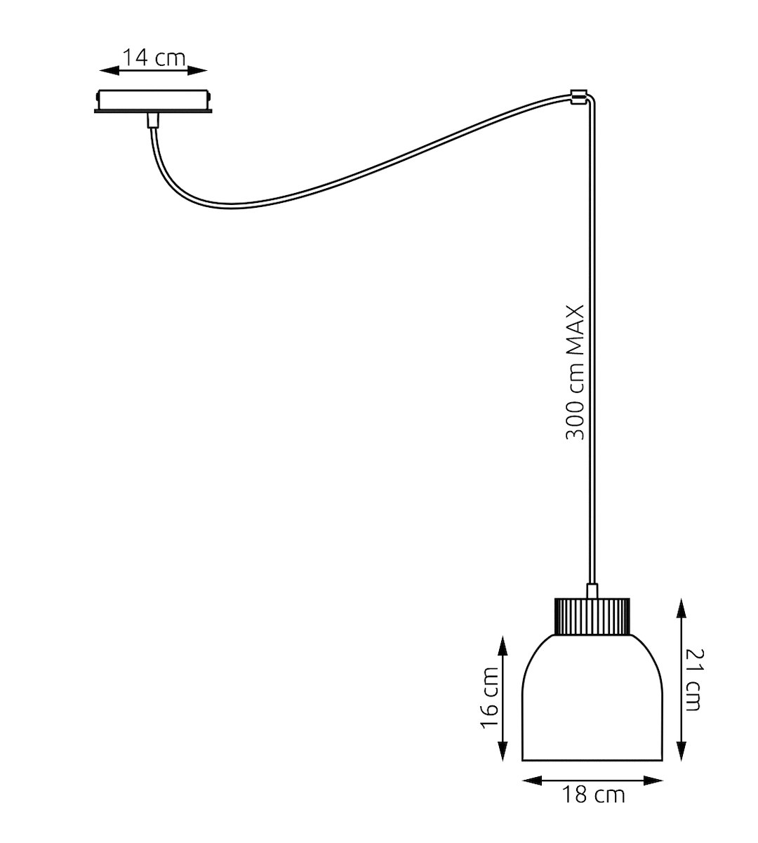 Hanglamp Klerna Wit - Afbeelding 7