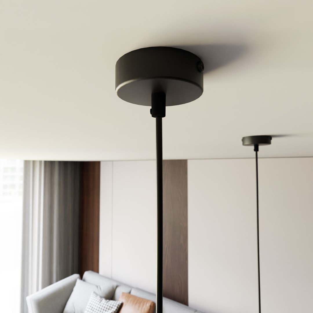 Hanglamp Baummik Zwart Ø8 cm - Afbeelding 7