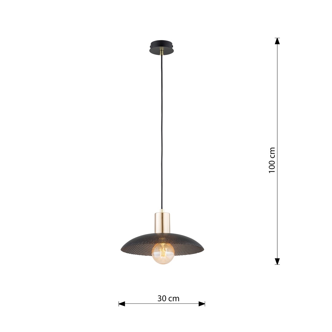 Kroonluchter Hooska Zwart Ø30 cm - Afbeelding 7