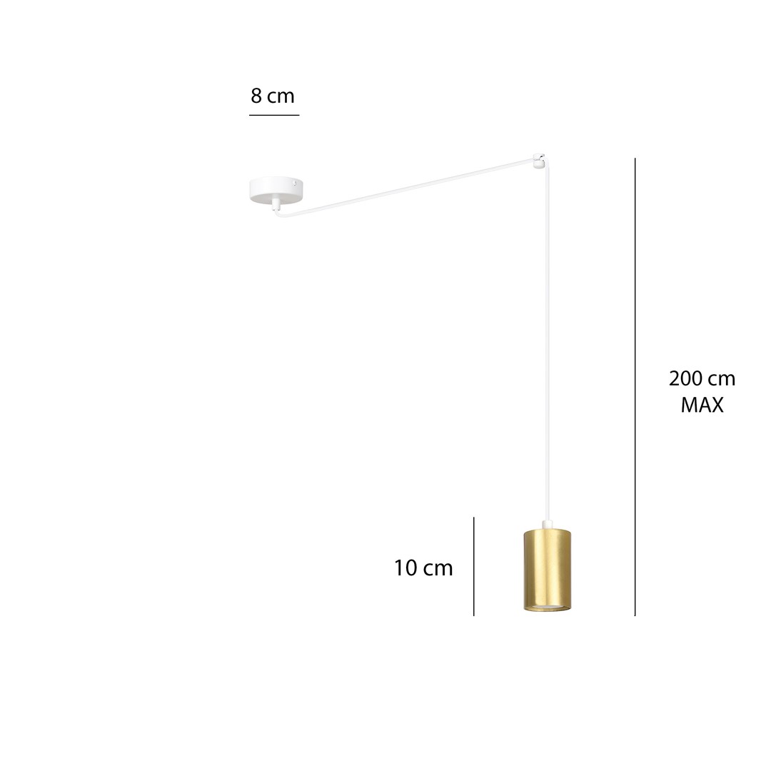 Hanglamp Traukira Wit Ø8 cm - Afbeelding 8