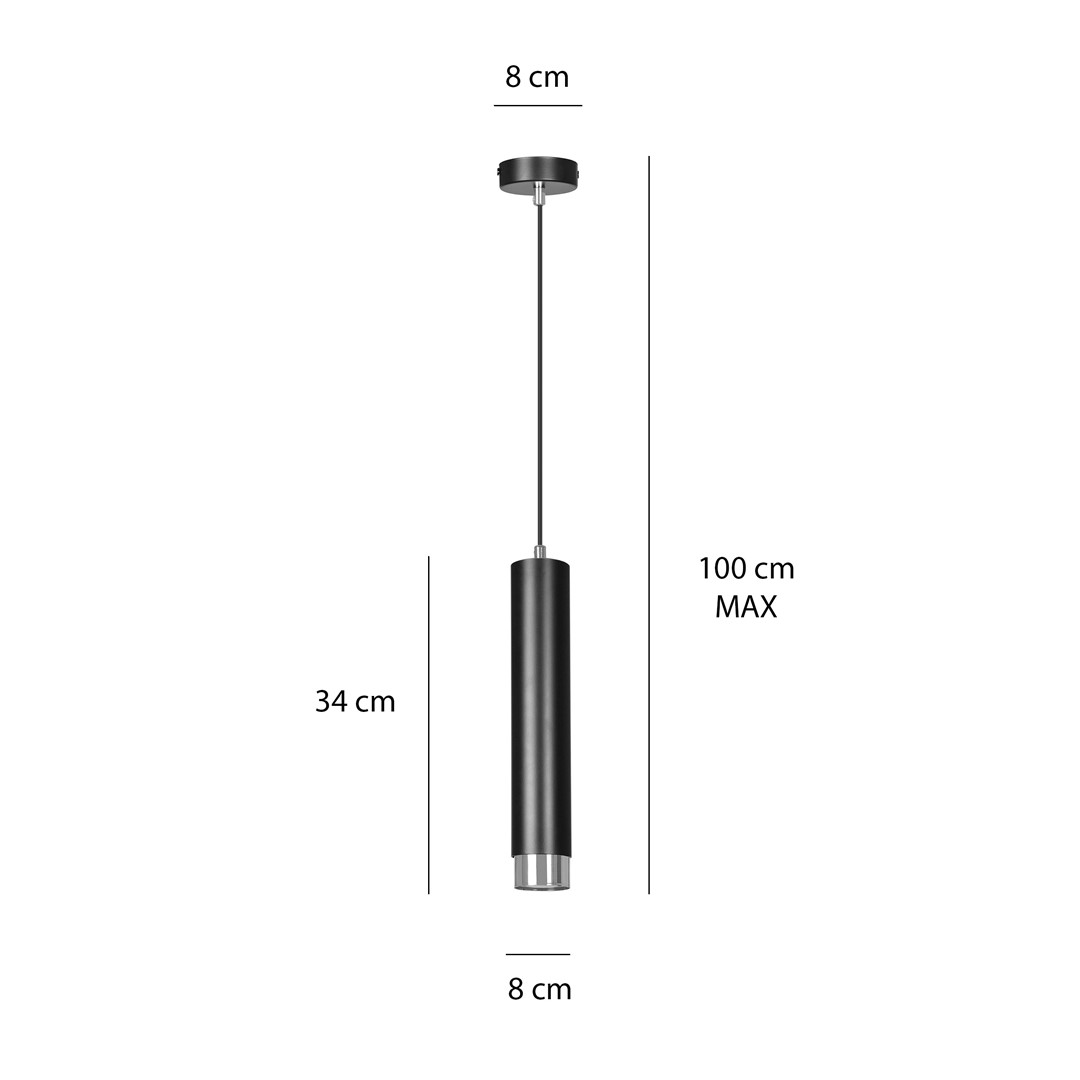 Hanglamp Broskek Zwart - Afbeelding 8