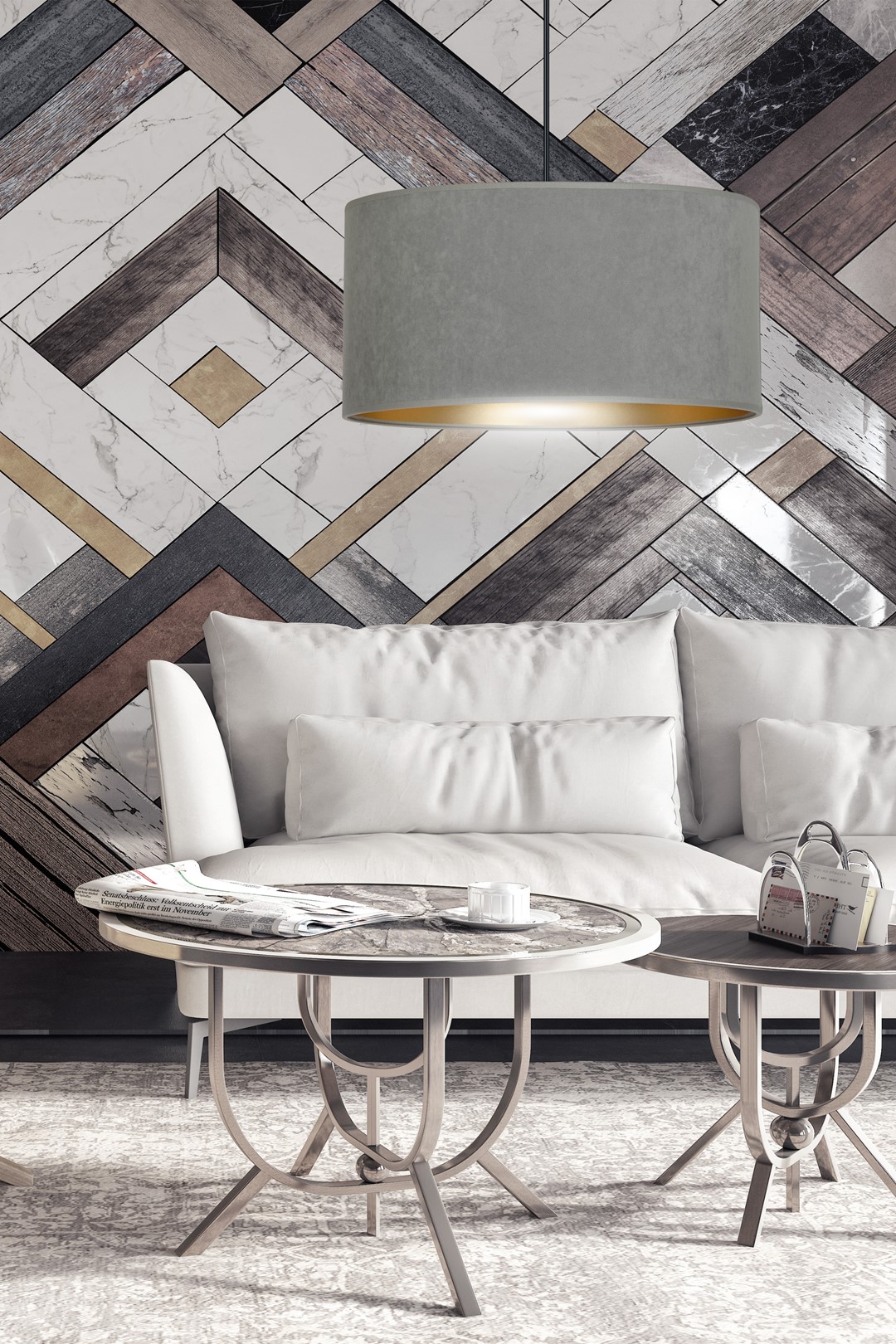 Hanglamp Haunsella Zwart Ø35 cm - Afbeelding 8