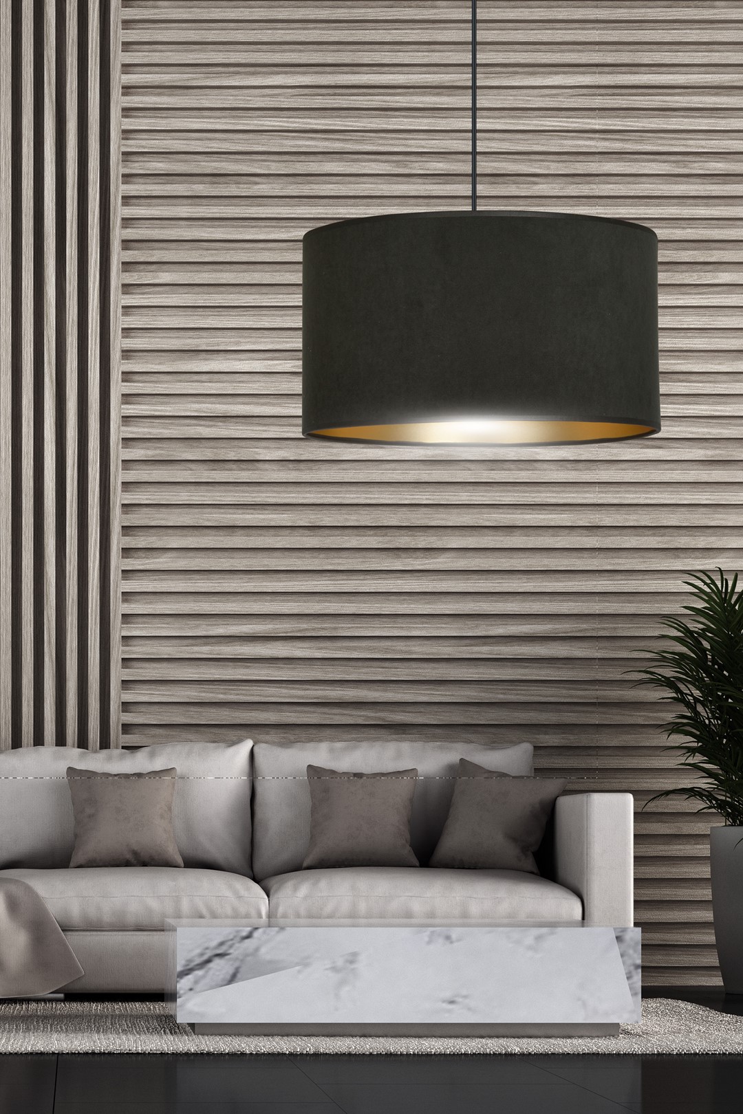 Hanglamp Sleekan Zwart Ø35 cm - Afbeelding 8