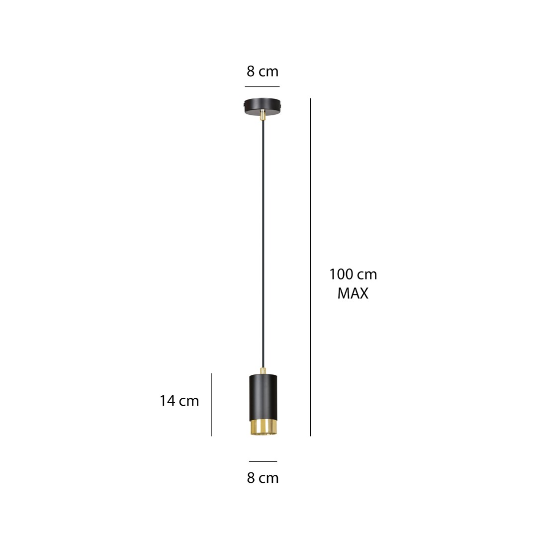 Hanglamp Niesano Zwart - Afbeelding 8