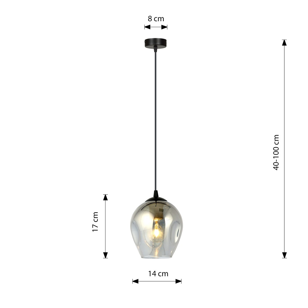 Hanglamp Saassonte Zwart Ø14 cm - Afbeelding 8