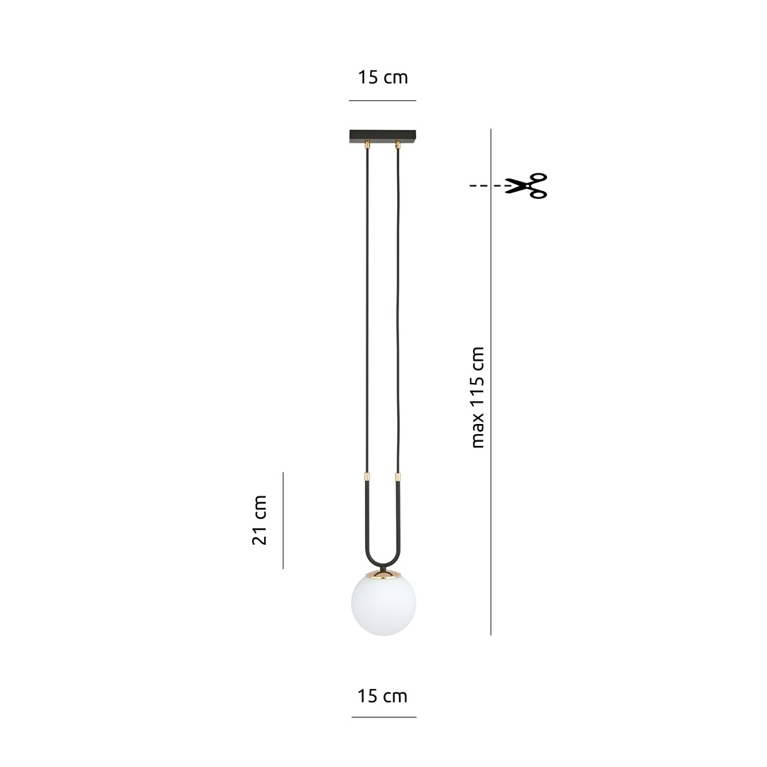 Hanglamp Rallesta Zwart Ø15 cm - Afbeelding 9