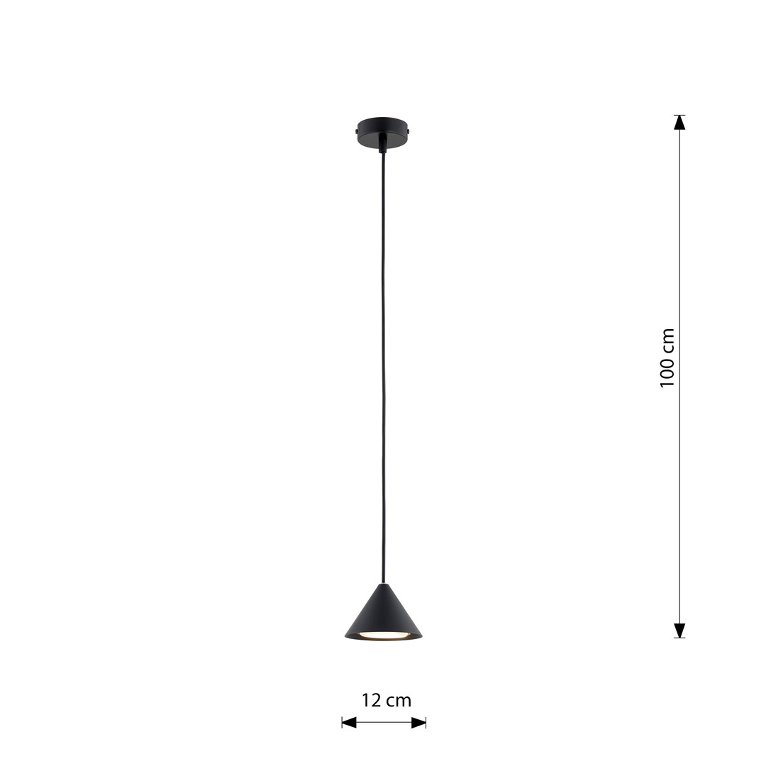 Hanglamp Baummik Zwart Ø8 cm - Afbeelding 10