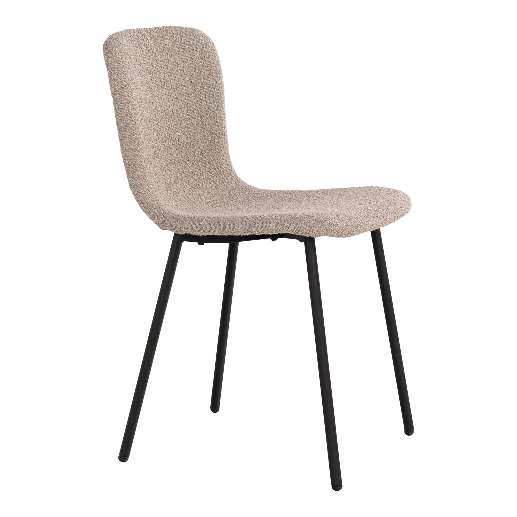 Eetkamerstoel Mokero Polyester Beige - Set van 2 - Afbeelding 3