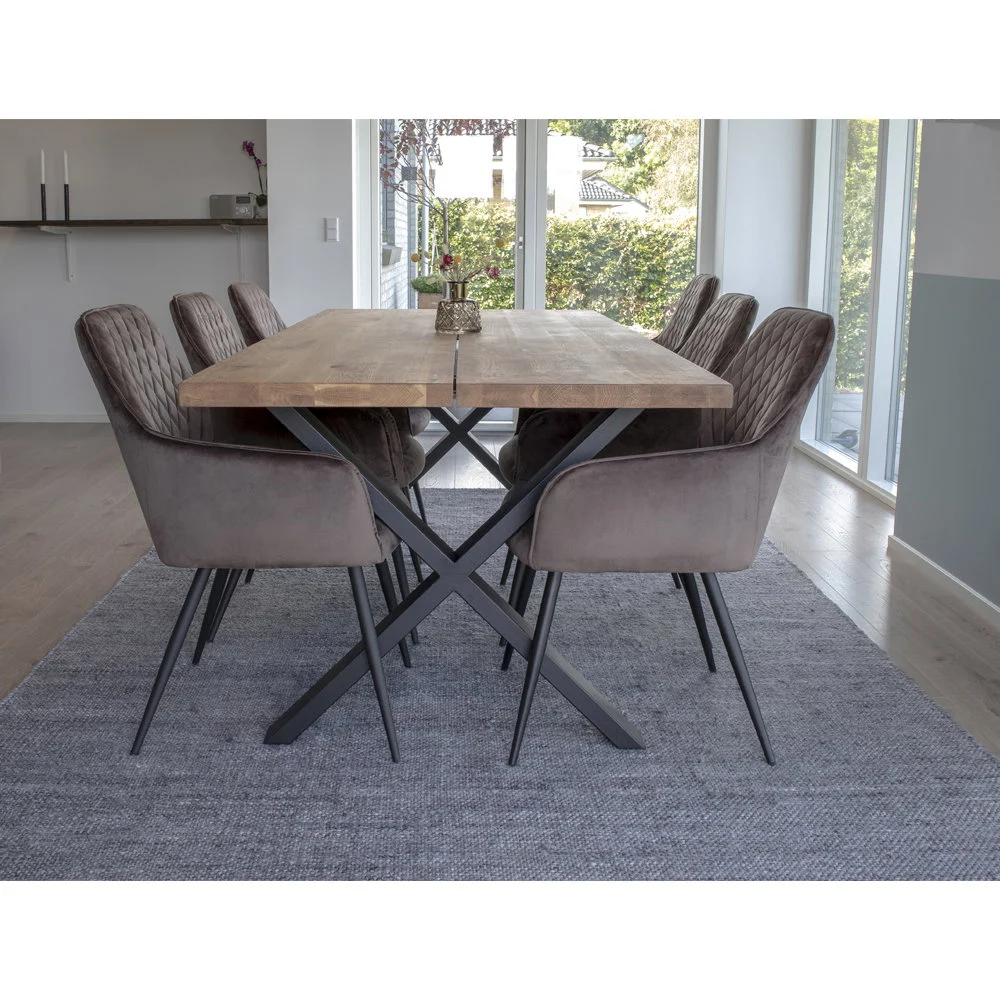Eetkamerstoel Nereide Velvet Taupe - Set van 2 - Afbeelding 6