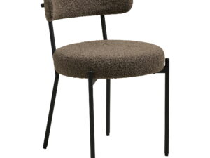 Eetkamerstoel Deessund Polyester Bruin - Set van 2