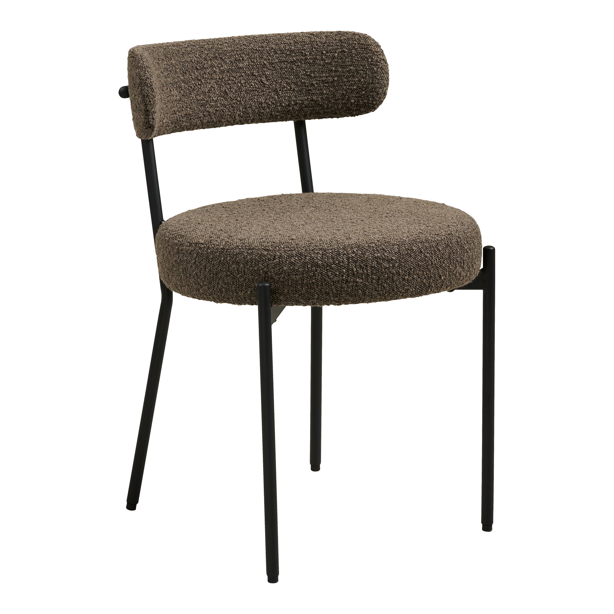 Eetkamerstoel Deessund Polyester Bruin - Set van 2