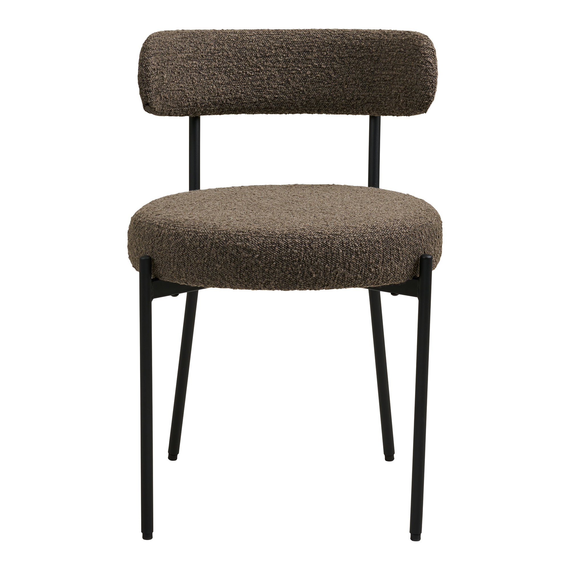 Eetkamerstoel Deessund Polyester Bruin - Set van 2 - Afbeelding 2