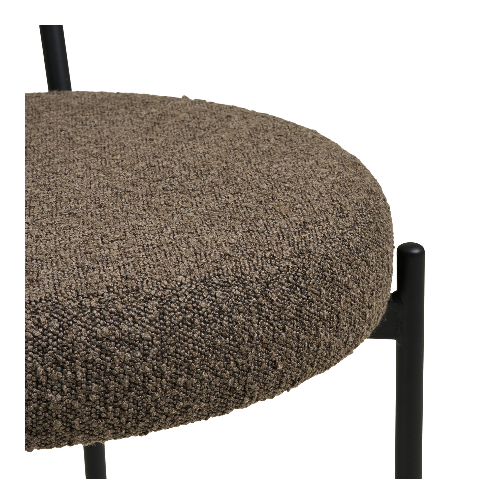 Eetkamerstoel Deessund Polyester Bruin - Set van 2 - Afbeelding 5