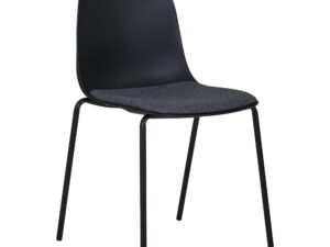 Eetkamerstoel Skaundira Polyester Zwart - Set van 2