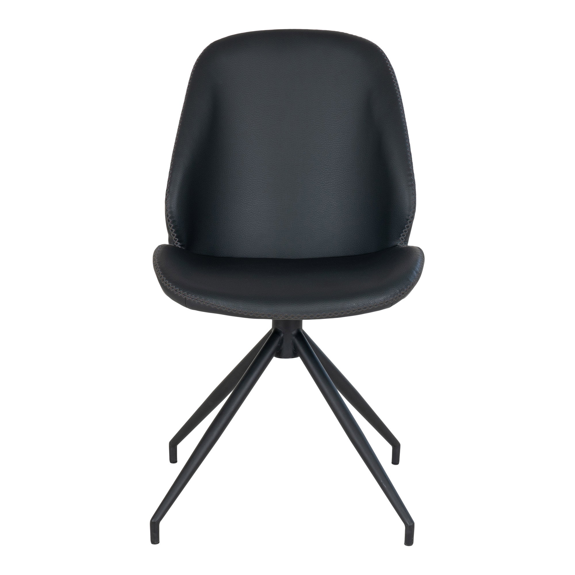 Eetkamerstoel Rurnaro Zwart - Set van 2 - Afbeelding 6