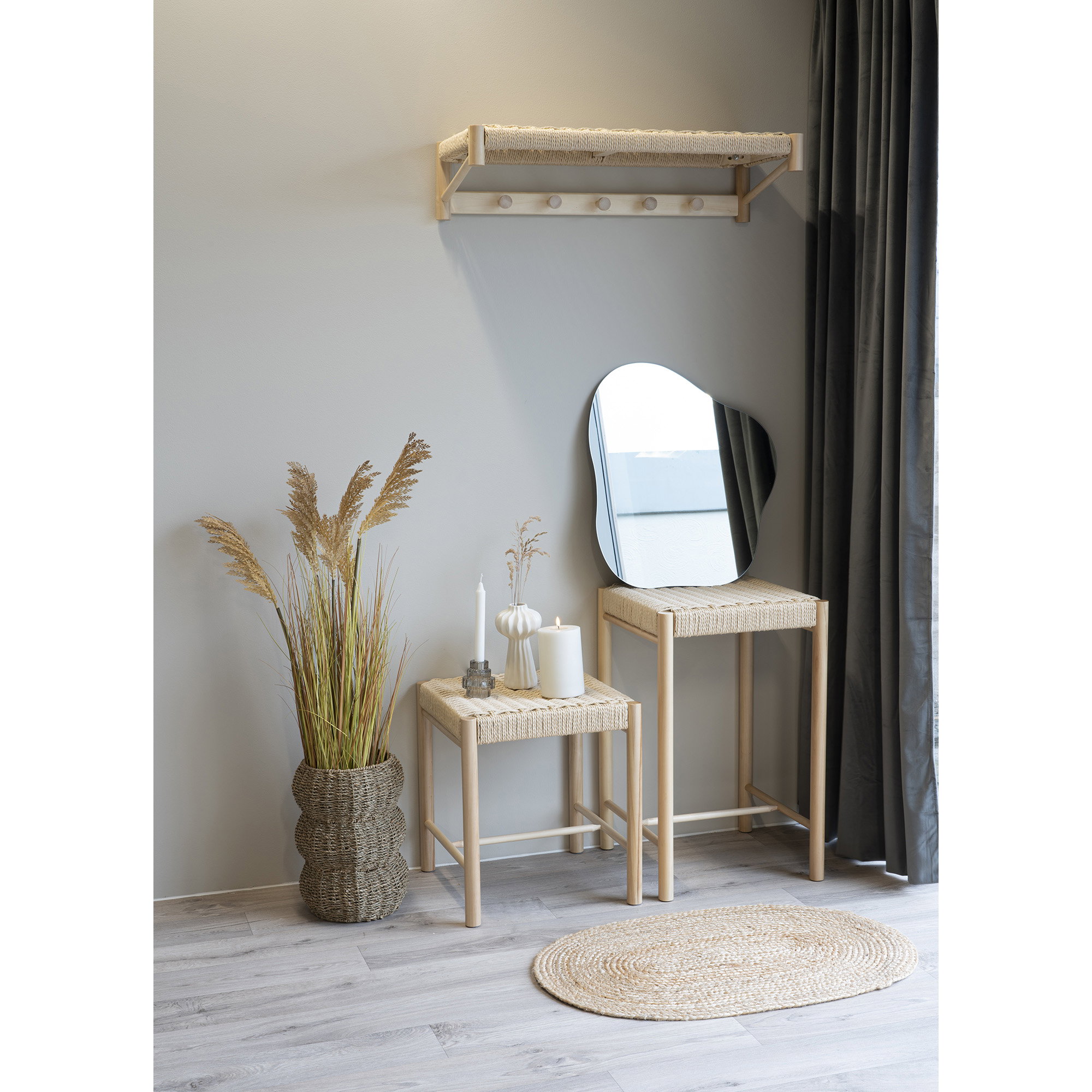 Counterstoel Klievio Riet Naturel - Afbeelding 4