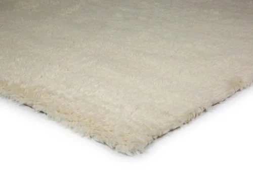 Vloerkleed Zurnon wit 230x170 cm, handgeweven wol-katoen kleed met zachte, volle pool en rustige uitstraling