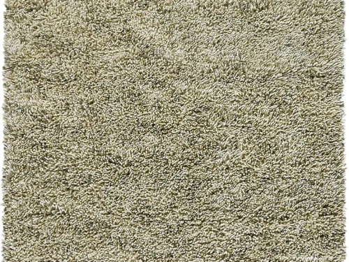 Vloerkleed Slummoro 230x170 cm, beige hoogpolig tapijt van wol en katoen met zachte 40 mm pool