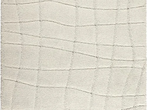 Decoratie Zaaskello Loona Ivory rechthoekige ivoorkleurige wanddecoratie met subtiel golvend reliëf