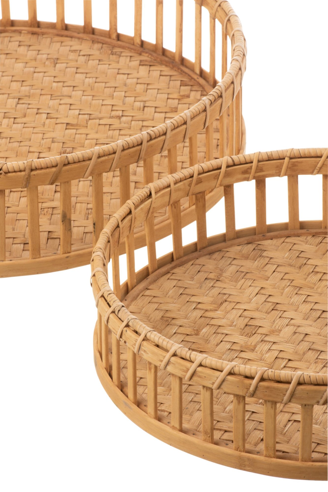 Dienblad Kievund Bamboe Naturel - Set van 3 - Afbeelding 3