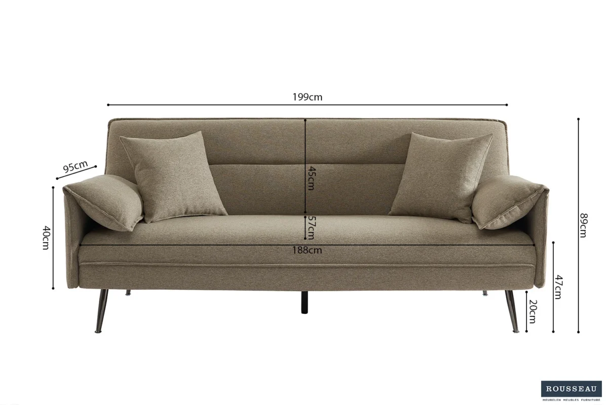 Slaapbank Sievona beige – foto 9