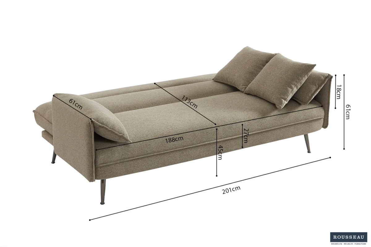 Slaapbank Sievona beige – foto 10