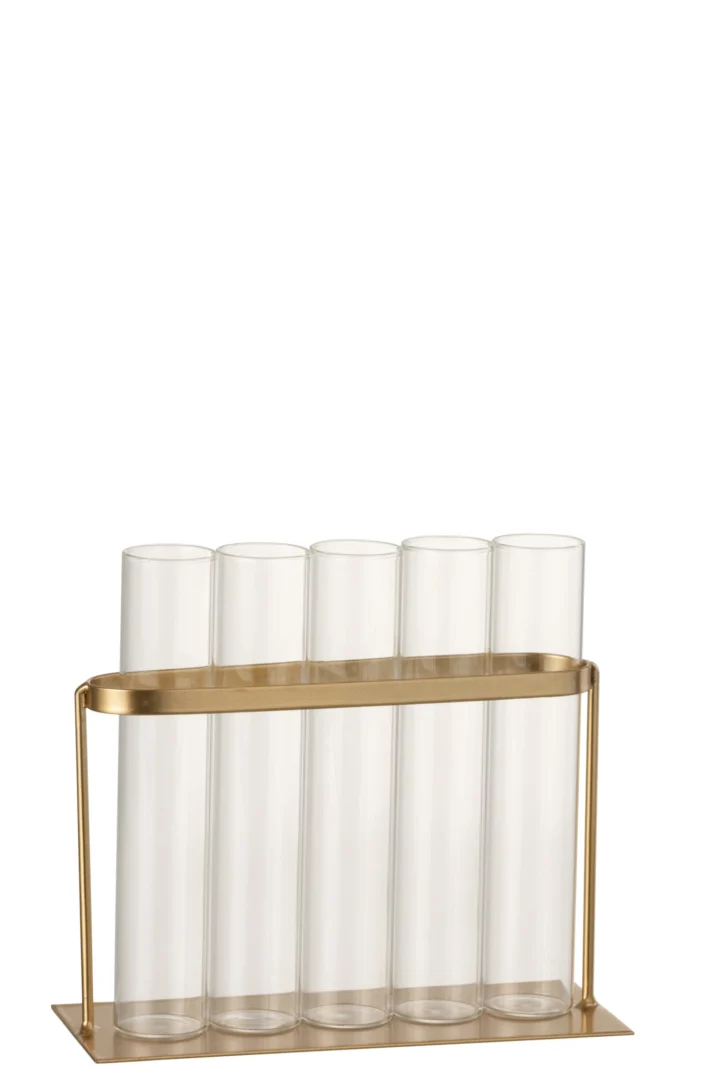 Vaas Jubak Metaal Goud H15 cm - Afbeelding 2