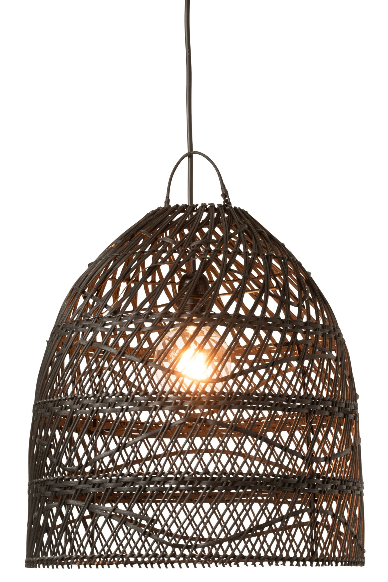 Lampenkap Flaatino Rotan Zwart