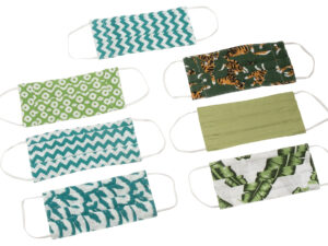 Woonaccessoire Fausser Katoen Blauw - Set van 7