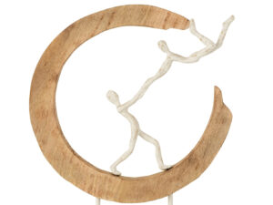Beeld Beinsund Mangohout Naturel H48 cm