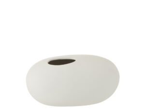 Vaas Tanner Keramiek Wit H13 cm
