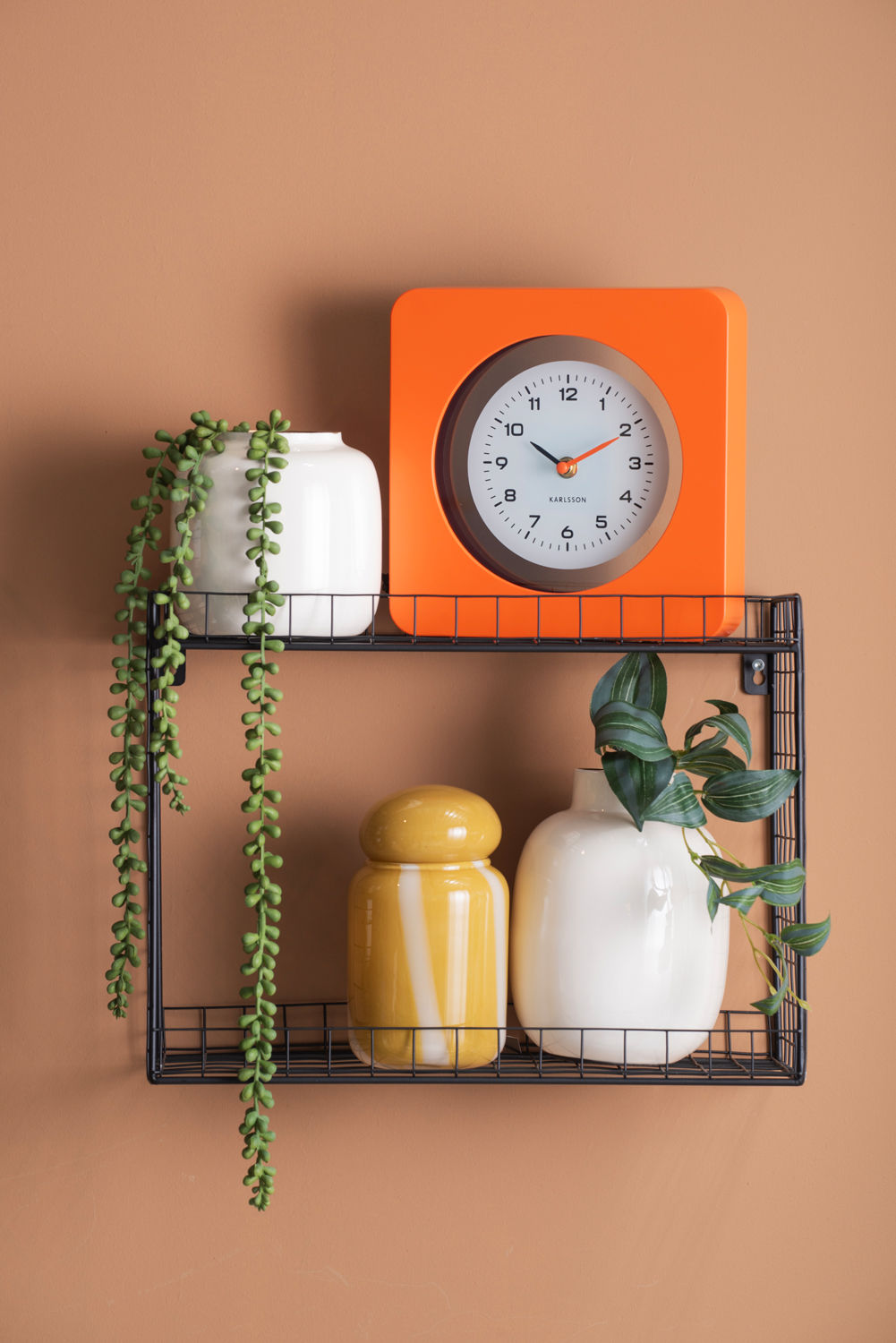 Wandklok Rirnon Helder Oranje - Afbeelding 5