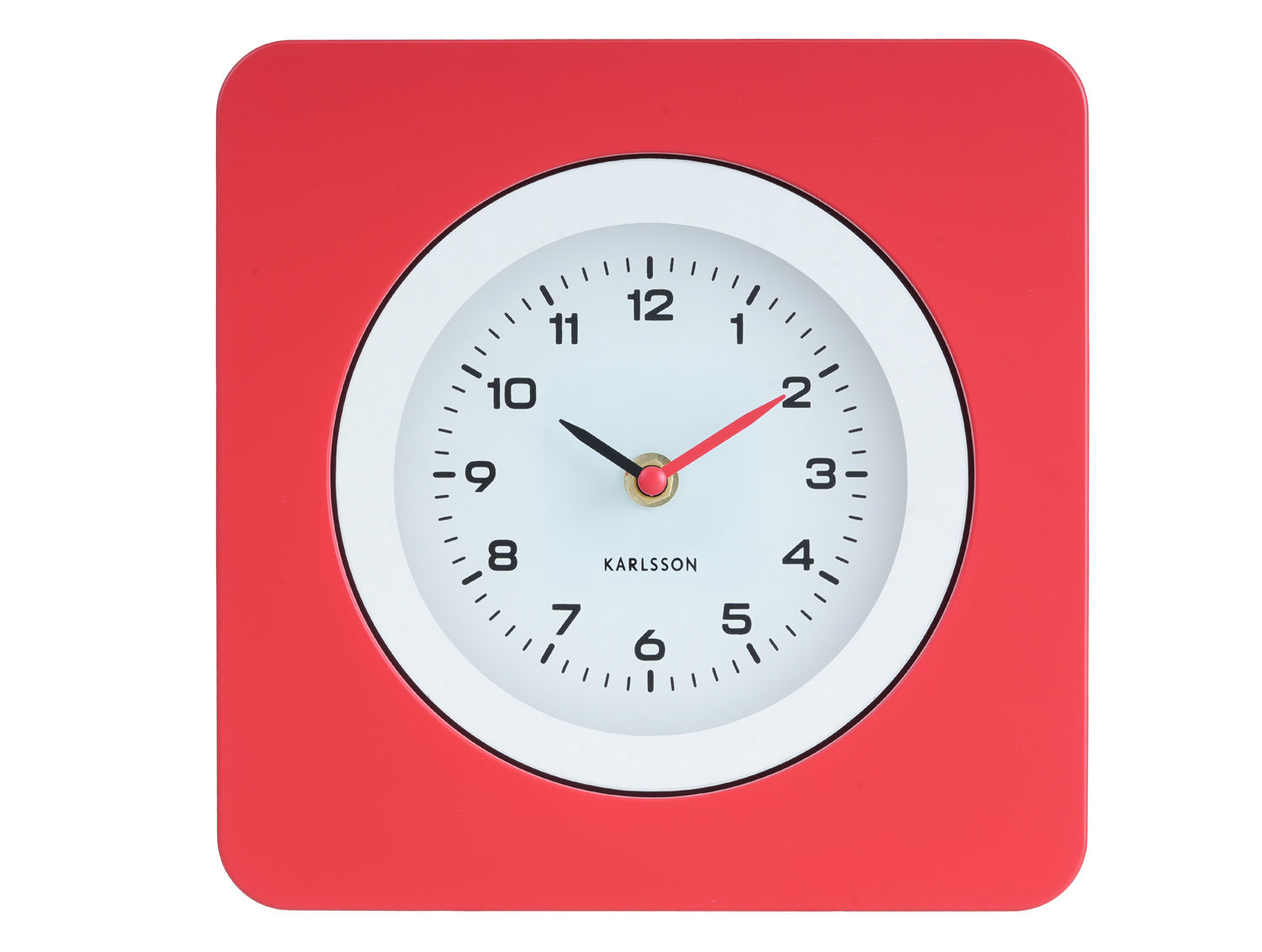 Wandklok Hooltin Helder Rood